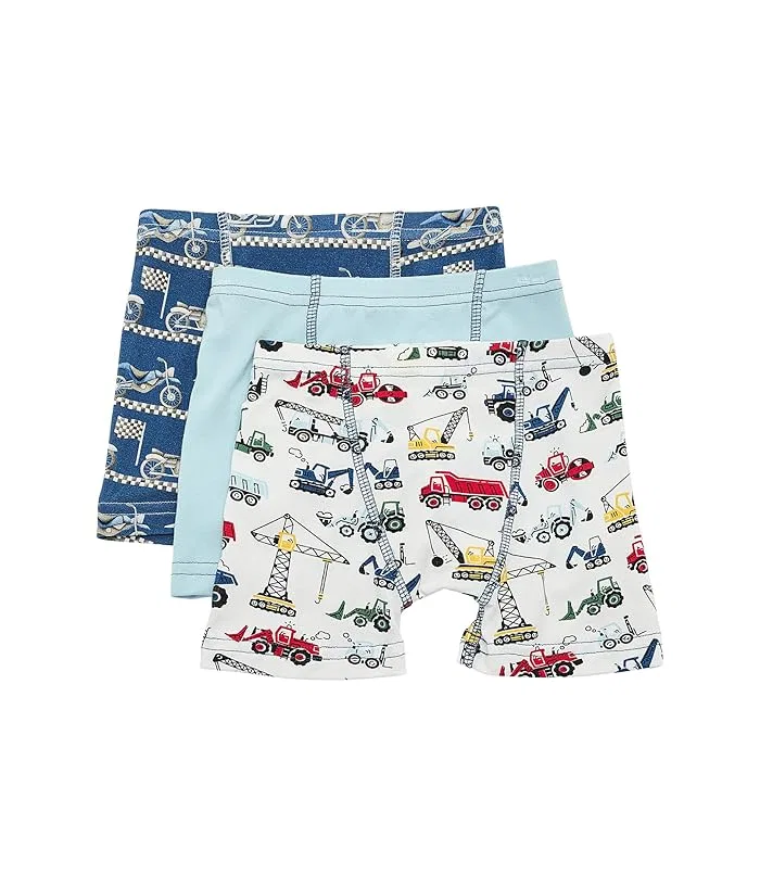 Трусы боксеры набор 3 шт дышащие Print Boxer Brief Set Kickee Pants Kids, Aloe Christmas Dogs