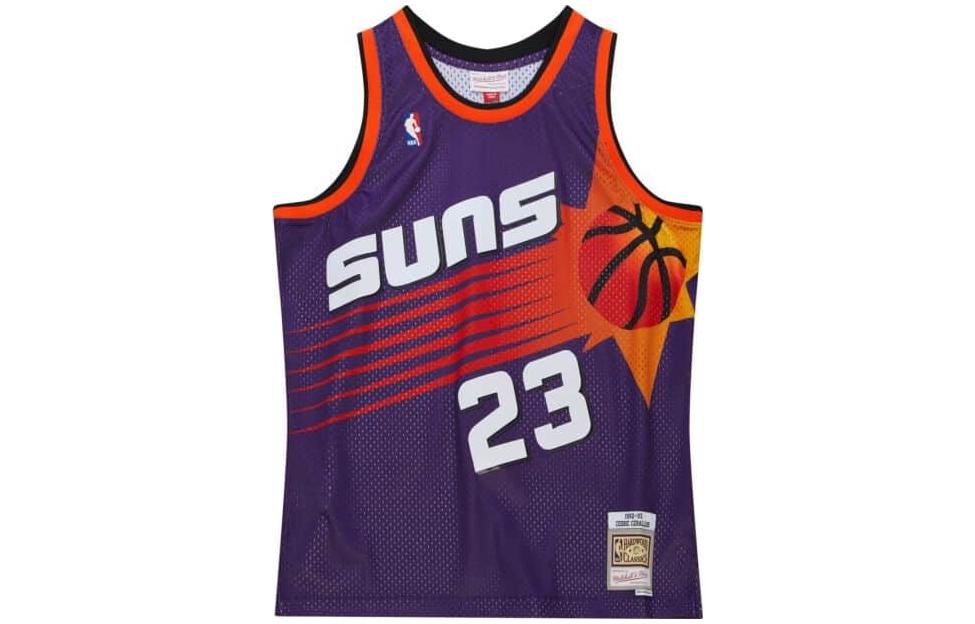 

Баскетбольная майка мужская фиолетовая Mitchell Ness