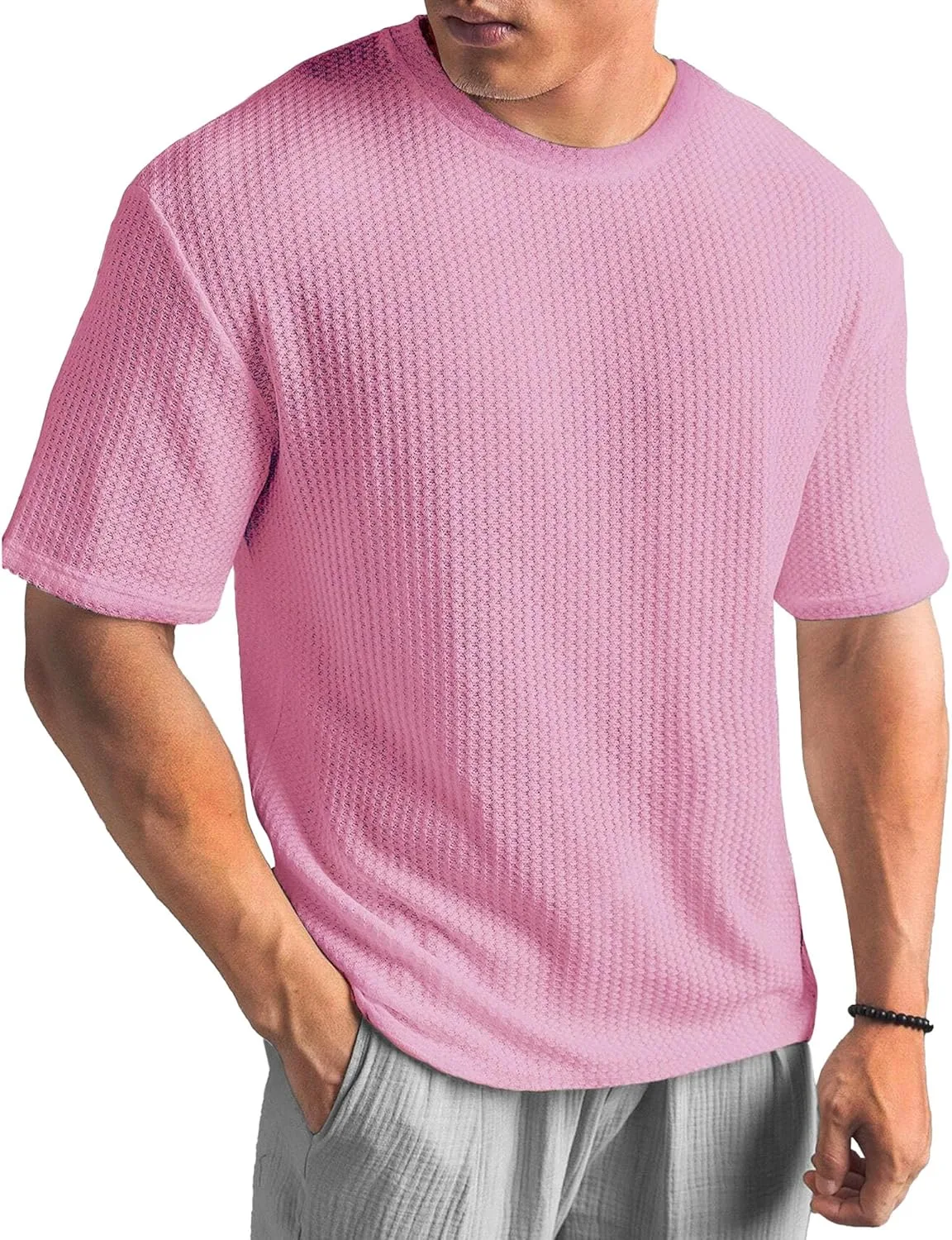 

Мужская футболка большого размера в клетку, свободный крой Maiyifu-GJ