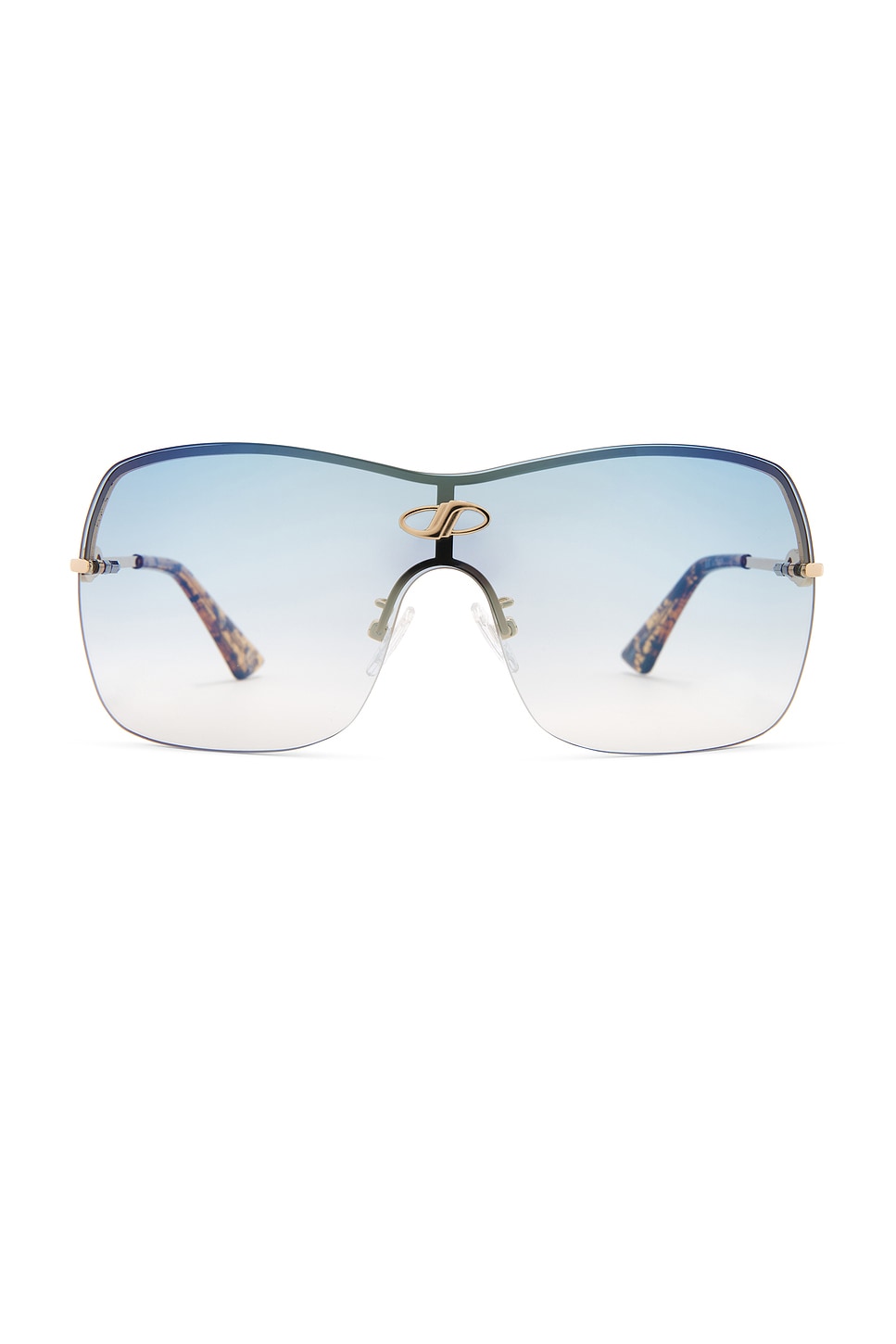 

Солнцезащитные очки Parallel universe от Le Specs, gold & sky blue grad