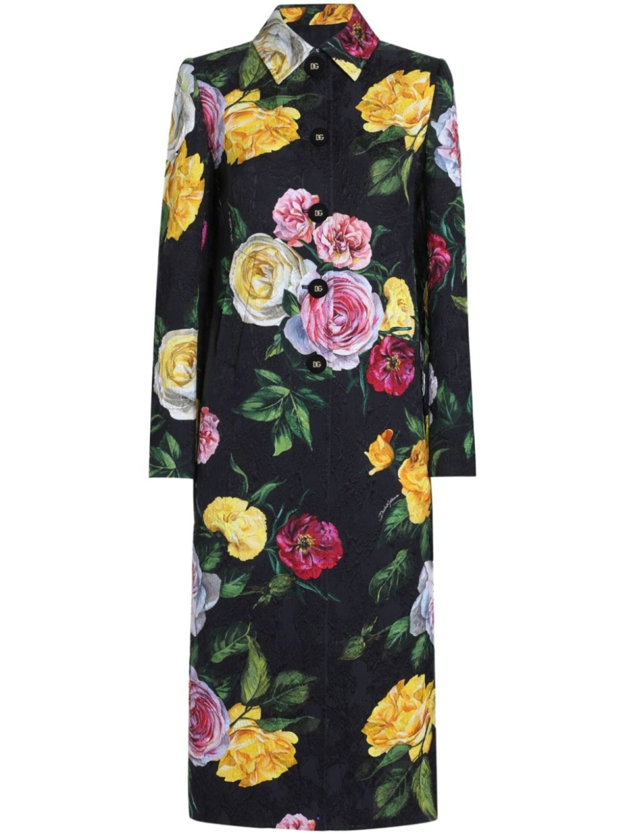 

Dolce & Gabbana пальто с принтом, черный