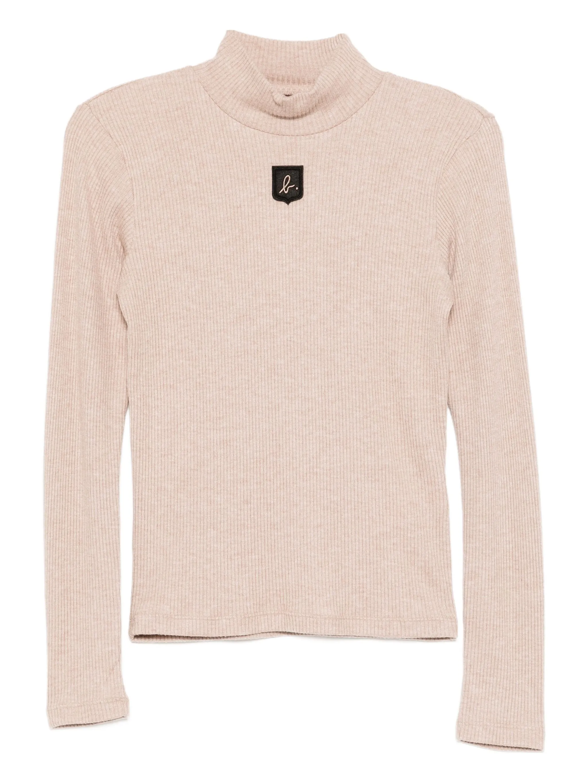 

Топ с вышитым логотипом Agnès B., бежевый