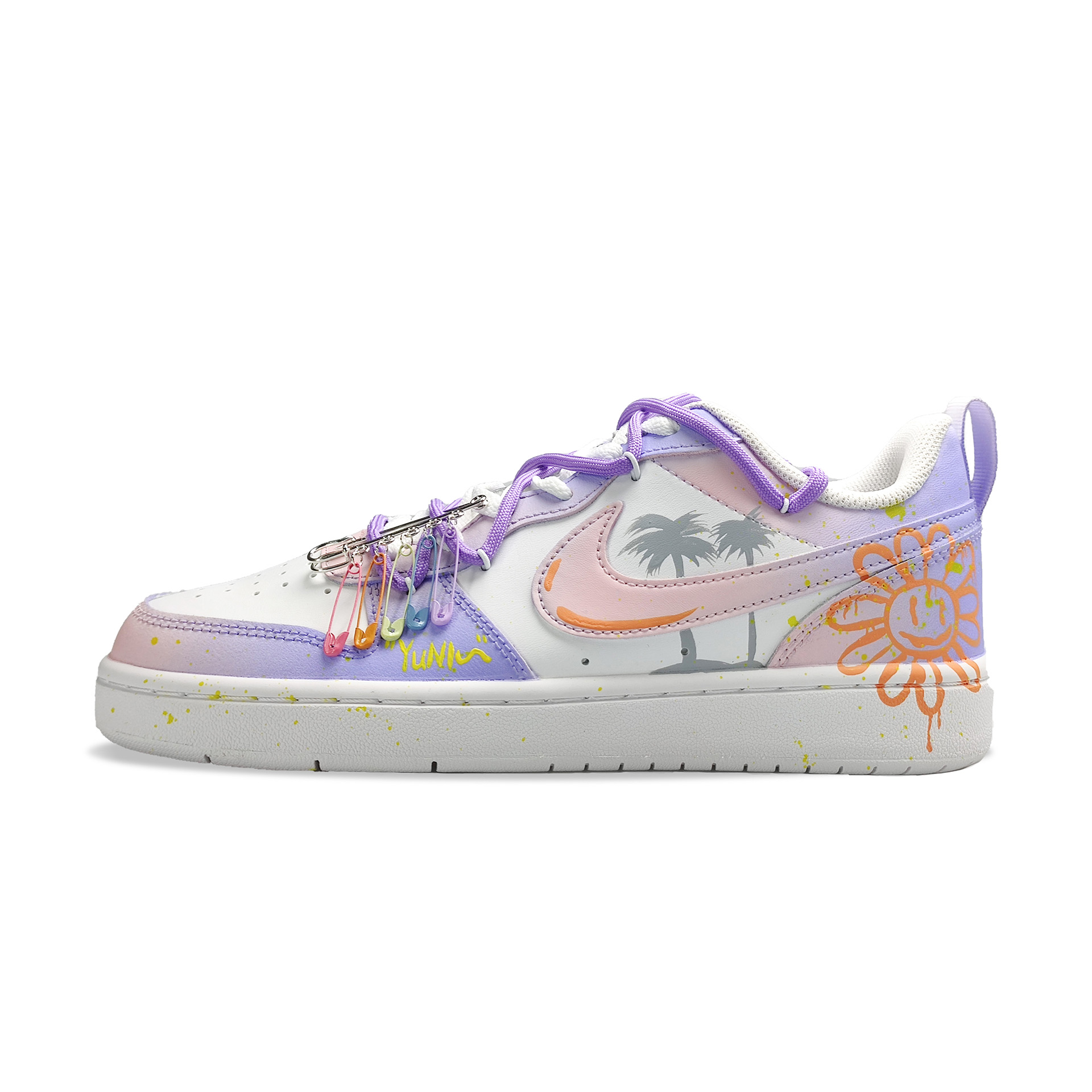 

Детские скейтерские кроссовки Court Borough для младших школьников Nike, фиолетовый