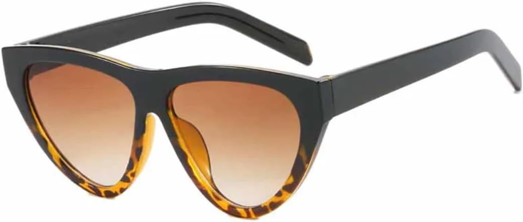 

Солнцезащитные очки с защитой от УФ-излучения UV400 | Цветные линзы "кошачий глаз" | Для женщин и мужчин, для занятий спортом на открытом воздухе и вождения DSVIGF, Black Brown