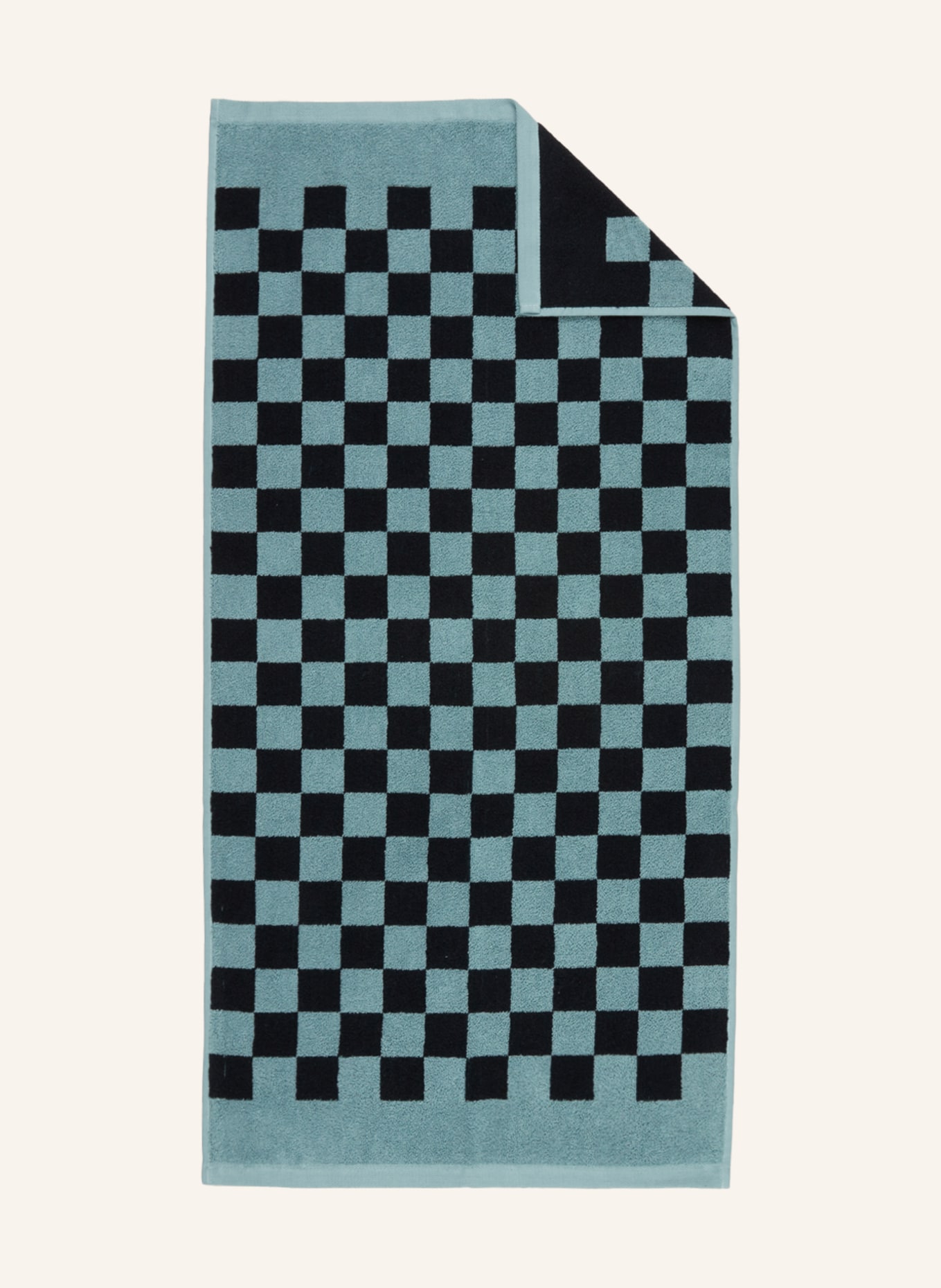 

Полотенце для рук Marc O'Polo CHECKER, 50x100 см, цвет hellblau/schwarz