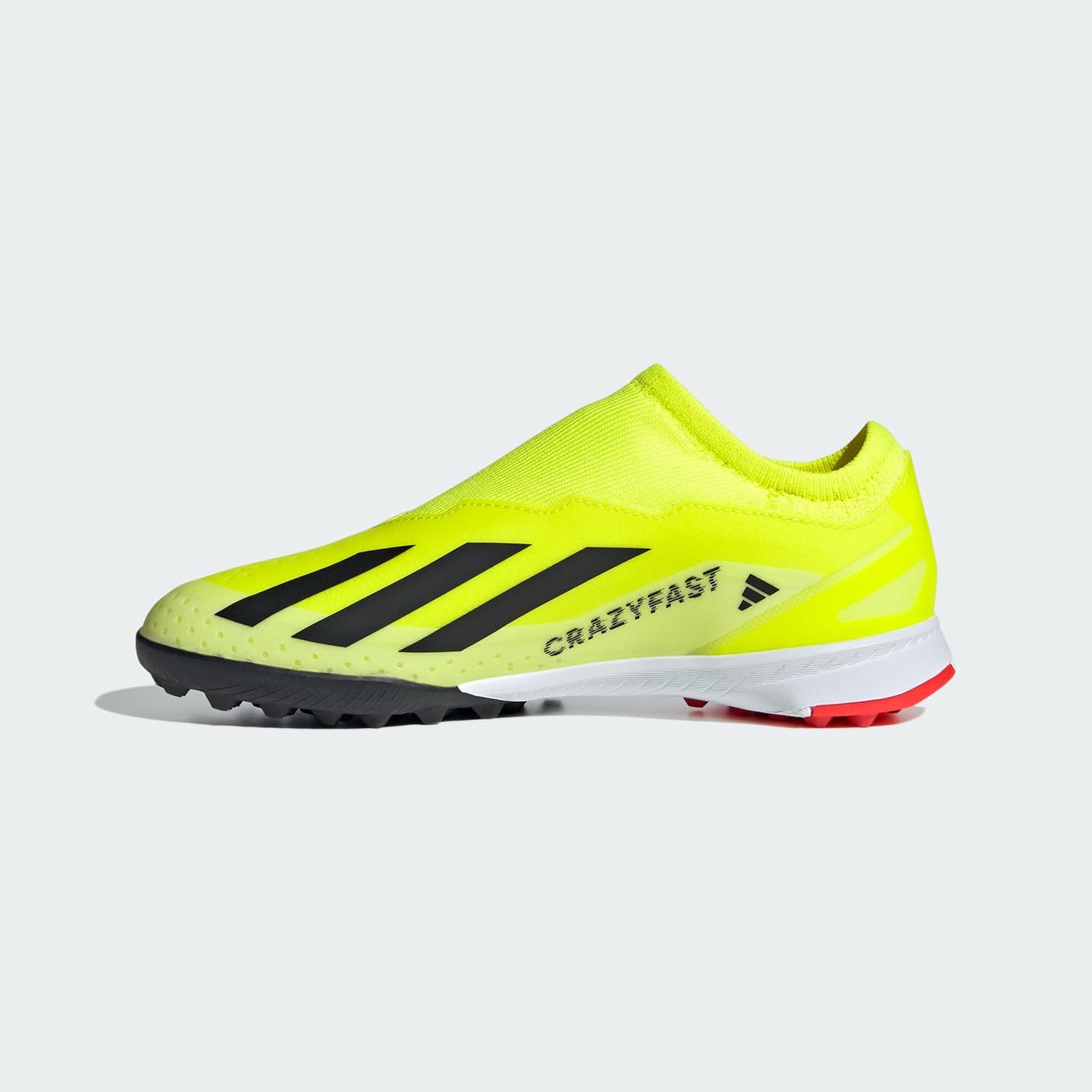 Кроссовки adidas для детей и подростков X Crazyfast League без шнурков для игры на искусственном газоне, белый — фото 3