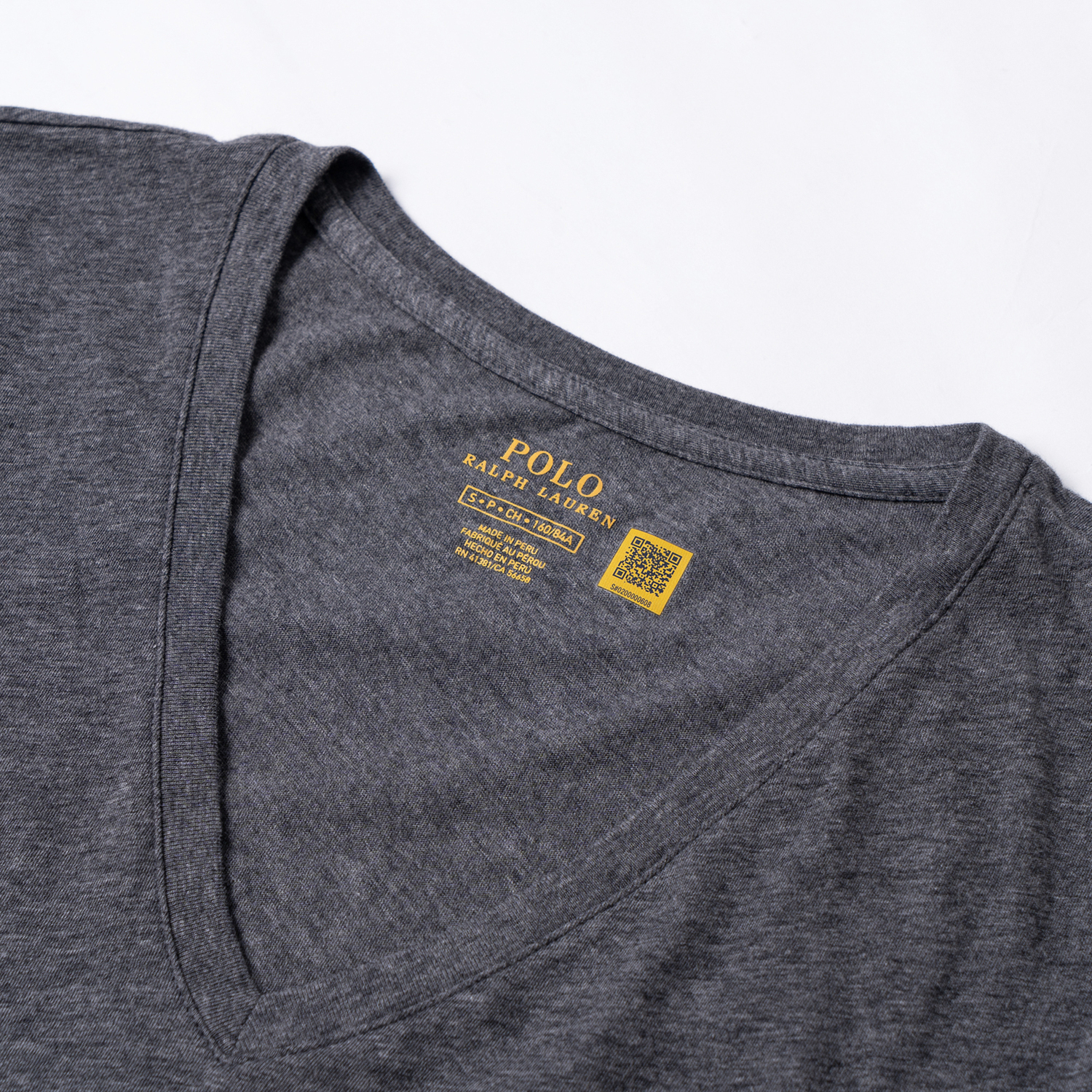 Футболка Polo Ralph Lauren V-Neck, серый — фото 3