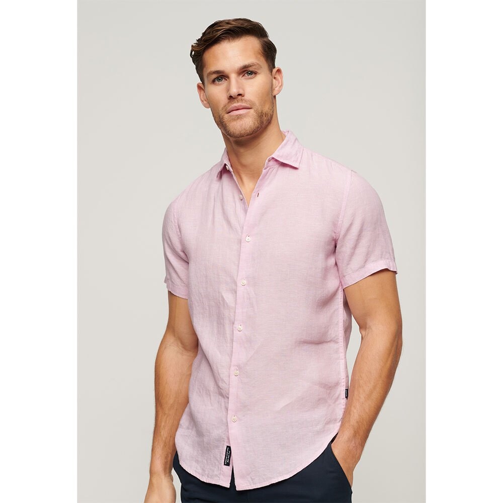 

Футболка Superdry Studios Casual Linen, розовый