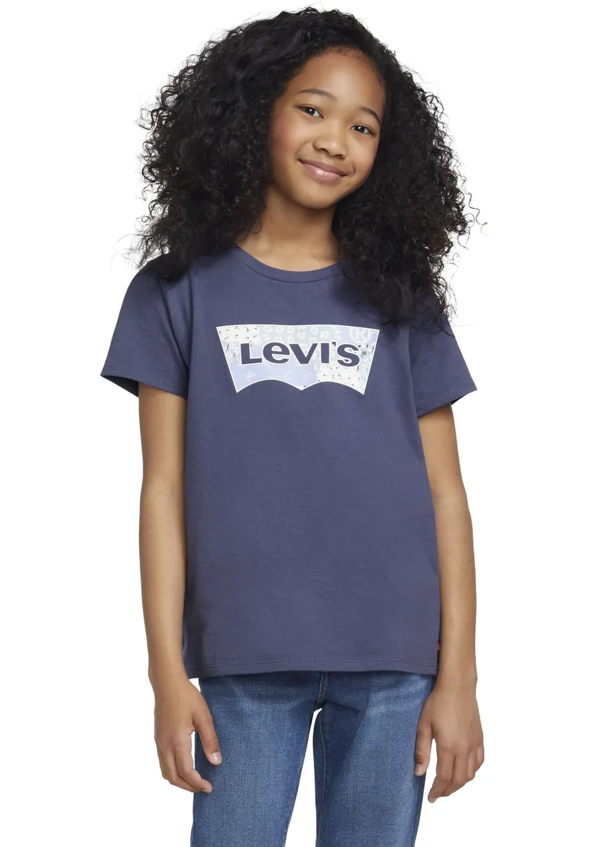 

Детская рубашка с принтом Levi's "LVG SS BANDANA BATWING TEE", для девочек Levi'S Kids, цвет Crown Blue