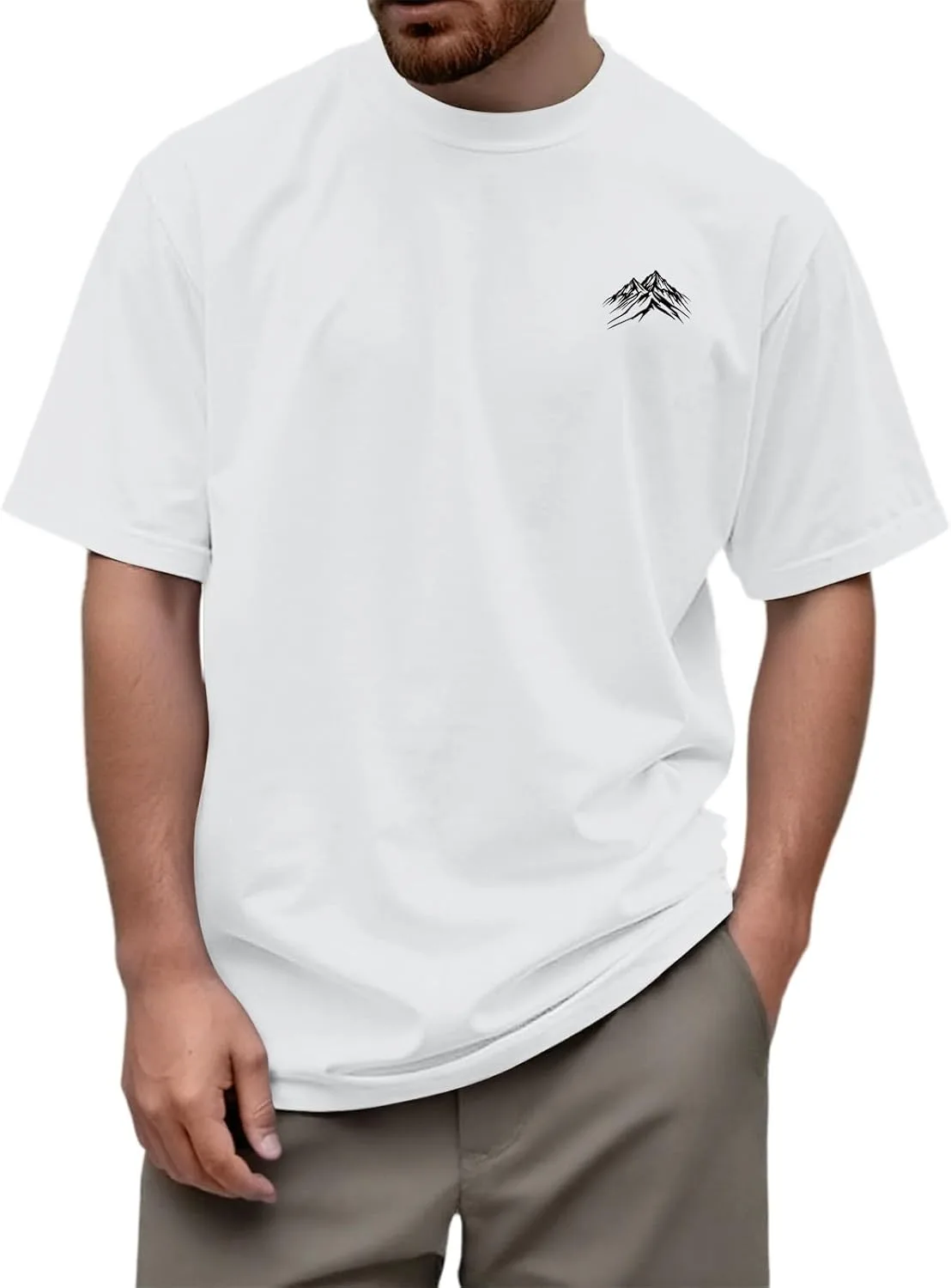 

Футболка мужская Classic Print, Loose Fit, Crewneck FQZWONG