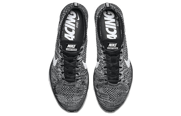Кроссовки flyknit racer Nike, черный — фото 4