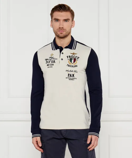 

Футболка поло Regular fit Aeronautica Militare, бежевый