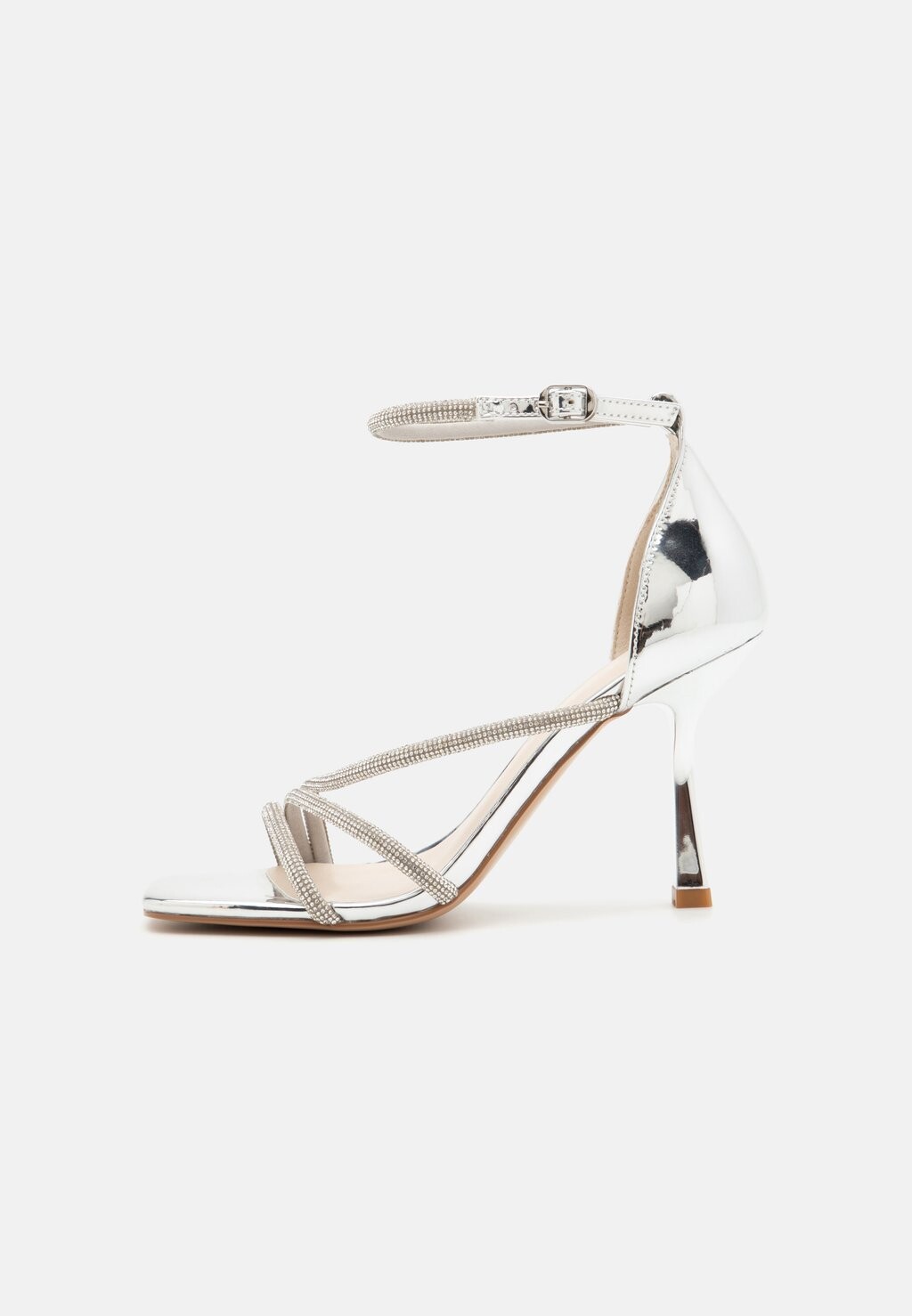 Босоножки на высоком каблуке ONLAUBREY ONLY SHOES, серебристый
