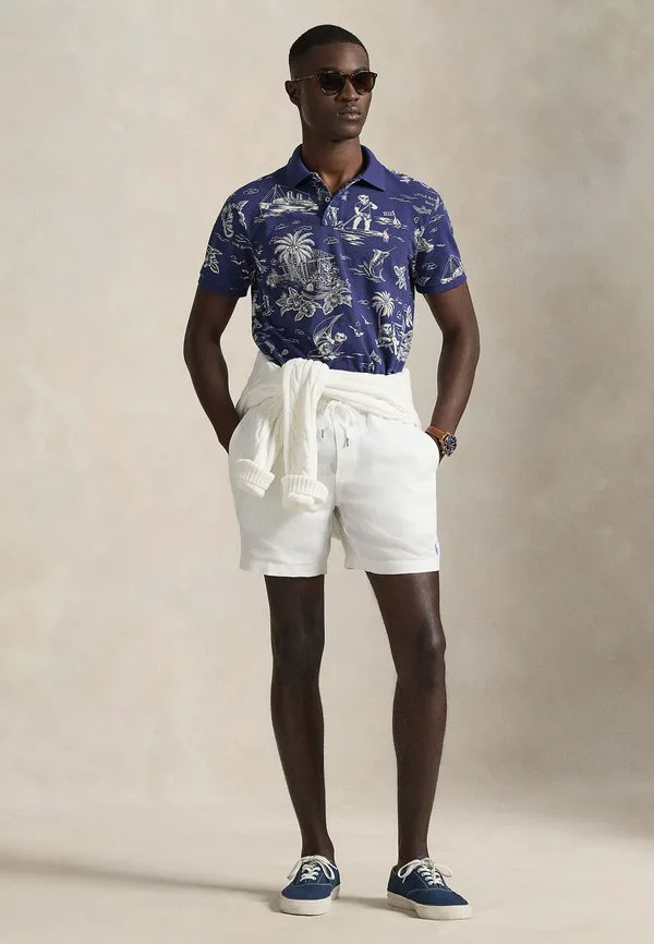 Футболка-Поло на заказ с изображением медведя Polo Ralph Lauren, Harbor Island Bear/Boathouse Navy — фото 2