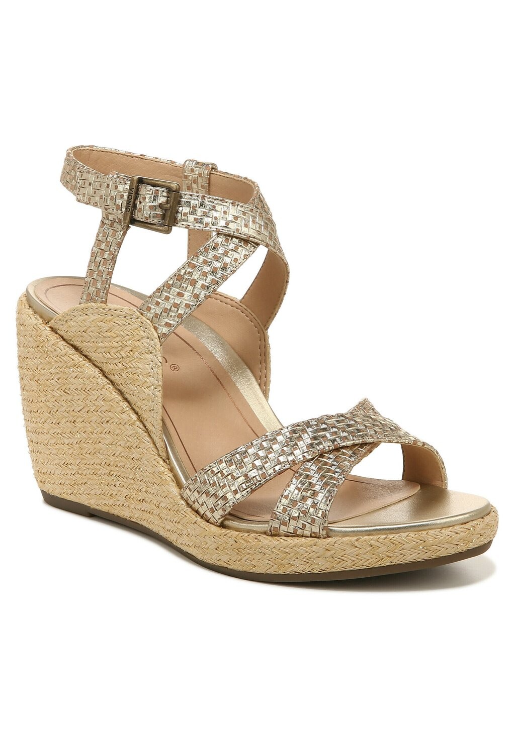 Сандалии на танкетке ANKLE STRAPS BONITA VIONIC, цвет gold tumbled/geo leather — фото 2