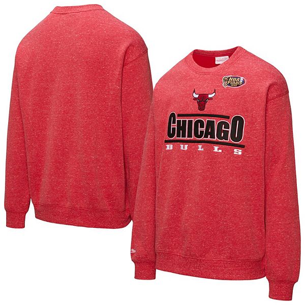 

Мужской красный свитшот Chicago Bulls Throw It Back Mitchell & Ness