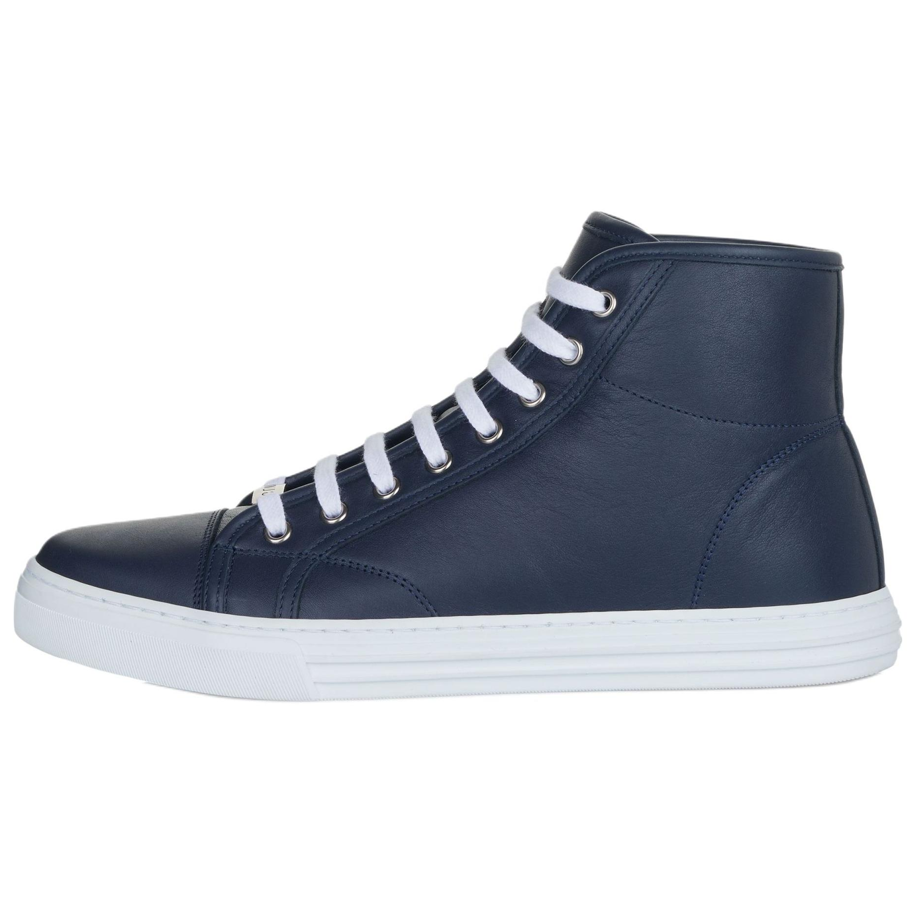 

Кроссовки Leather High 'Dark Blue' GUCCI, Dark Blue