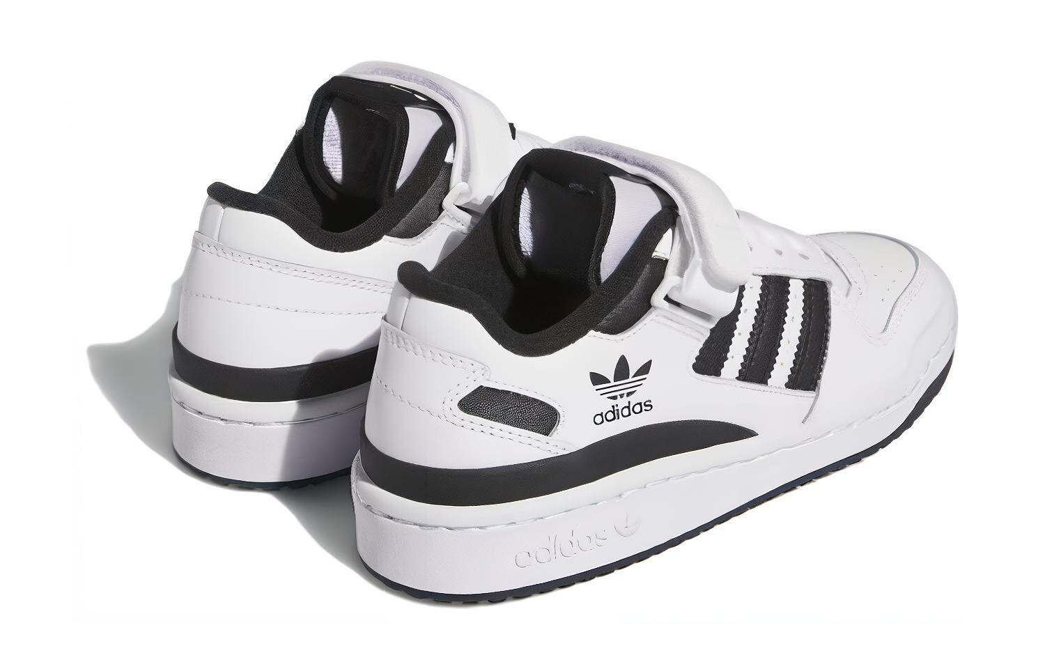 Adidas originals FORUM Series Детские кроссовки для скейтбординга GS, Black/White — фото 3