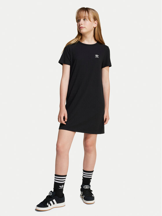 

Платье на каждый день обычный крой Ribbed JC8429 Adidas, черный