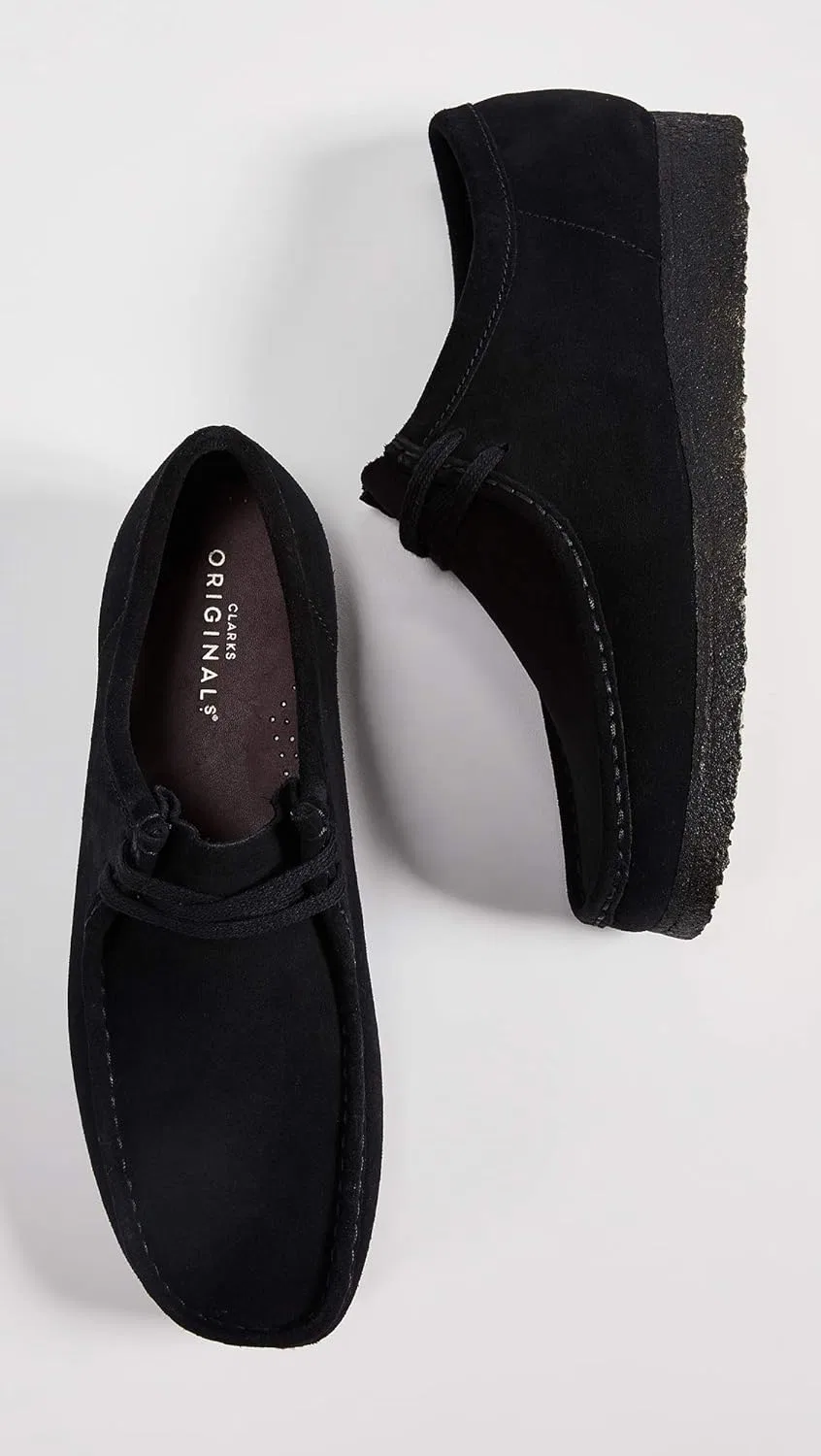 Мокасины Clarks Wallabee, черный/черный — фото 3