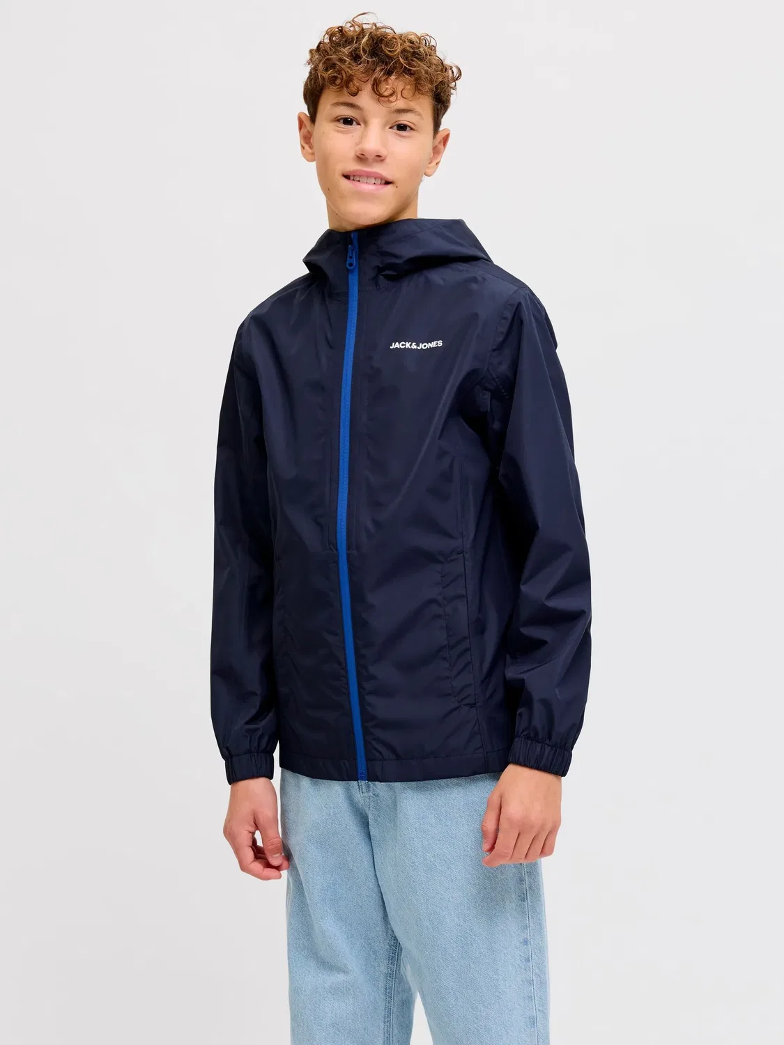 Регеневая куртка водонепроницаемая JACK & JONES Junior, navy blazer — фото 2