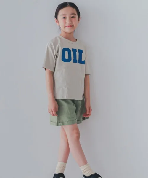Детская футболка OIL Jeans-b 2nd с принтом серого цвета — фото 4