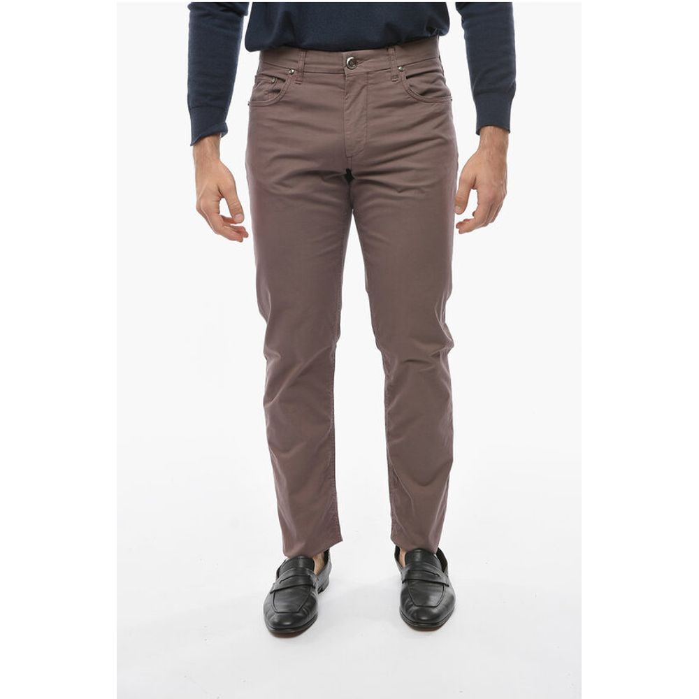 

Фиолетовые хлопковые брюки Corneliani, Purple