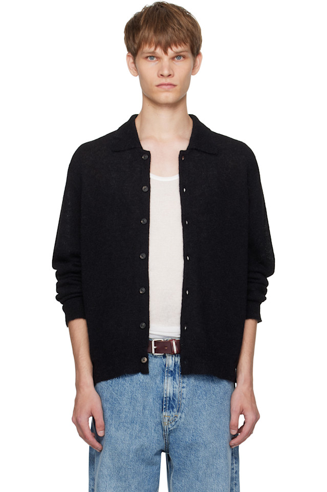 

Our Legacy Черный вечерний кардиган-поло