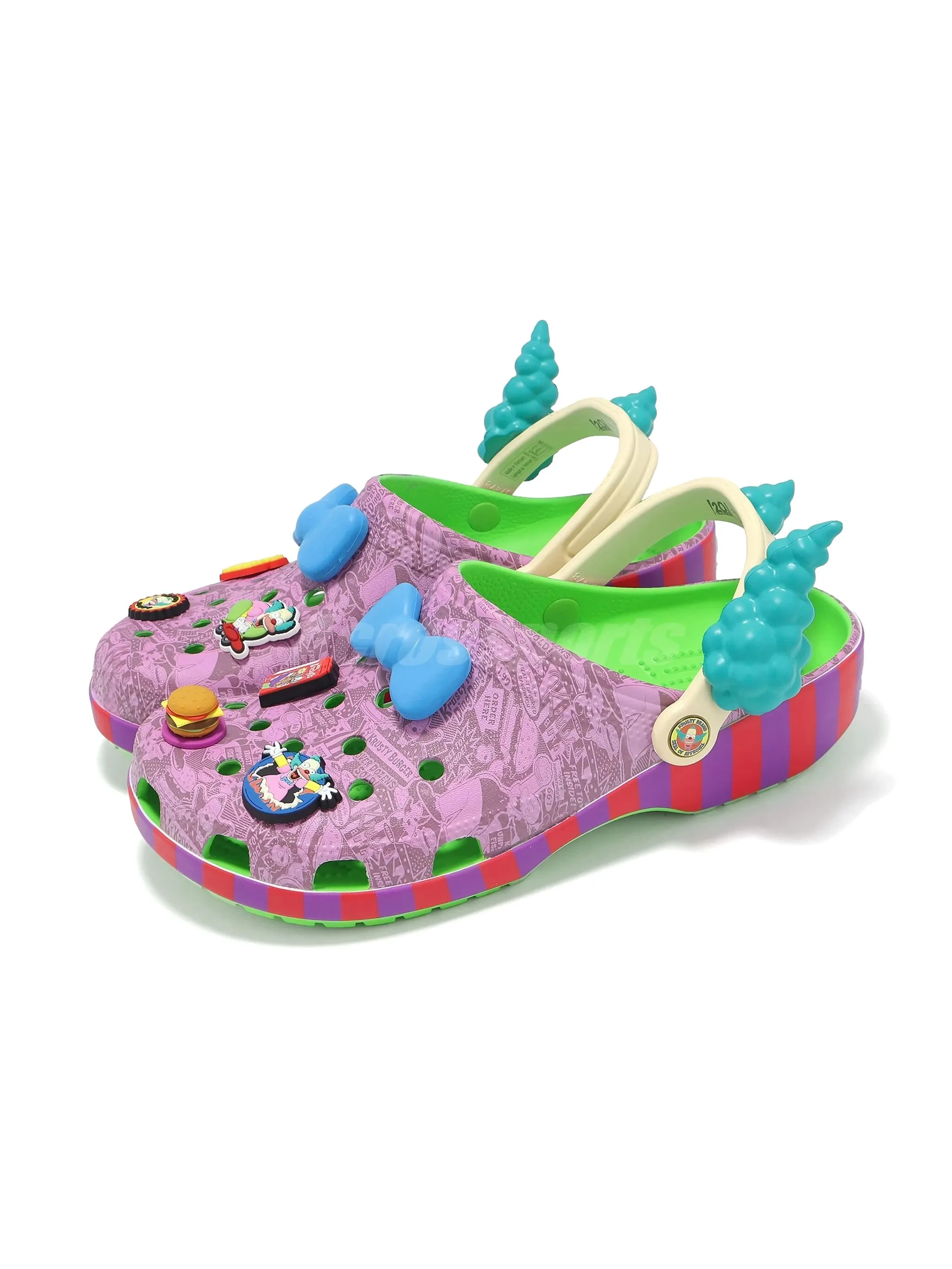 Сандалии Krusty the Clown из коллаборации с The Simpsons Crocs, розовый — фото 2