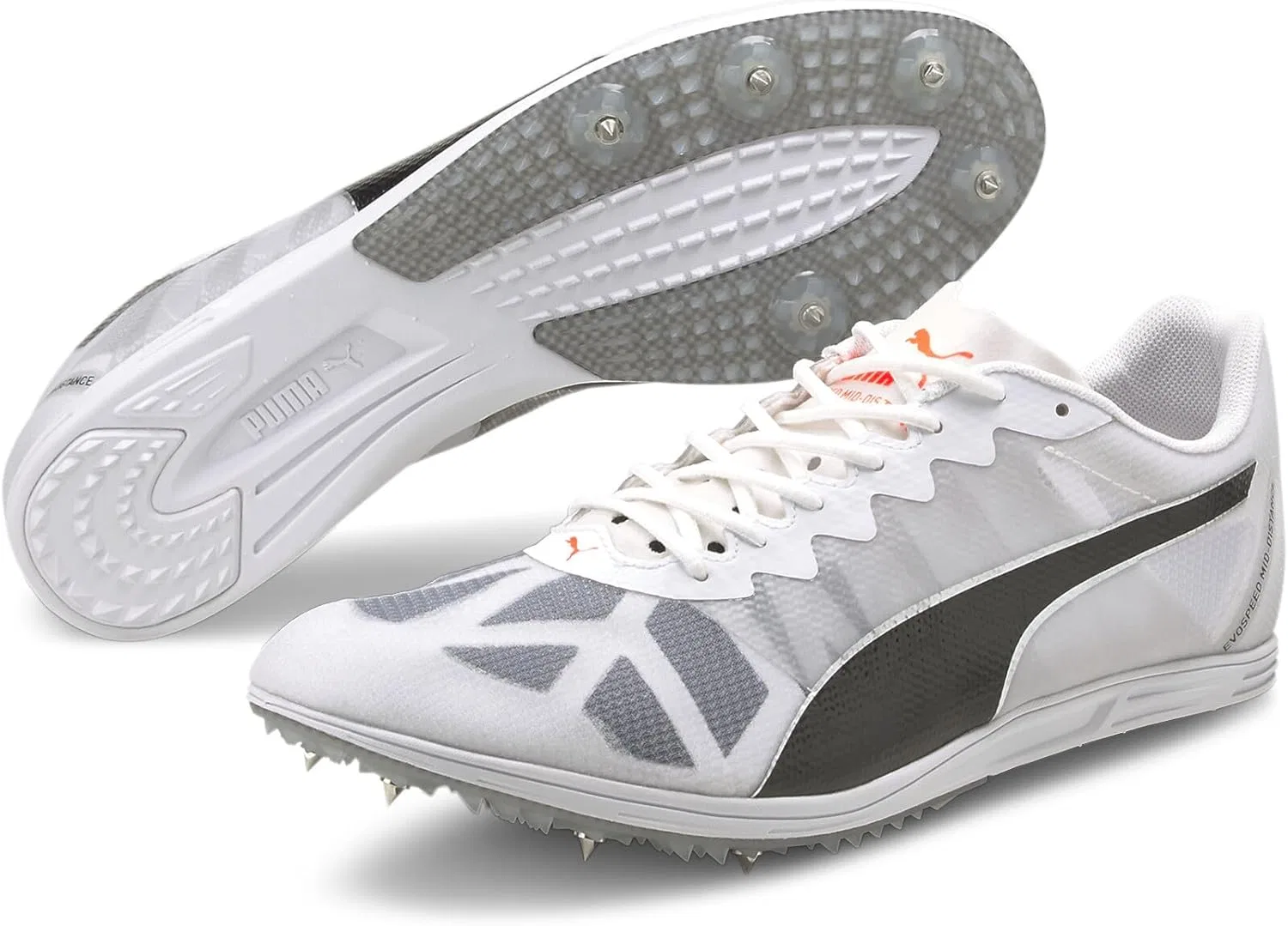Мужские кроссовки PUMA Evospeed для бега на средние дистанции, 2-Puma White Puma Black Lava Blast — фото 2
