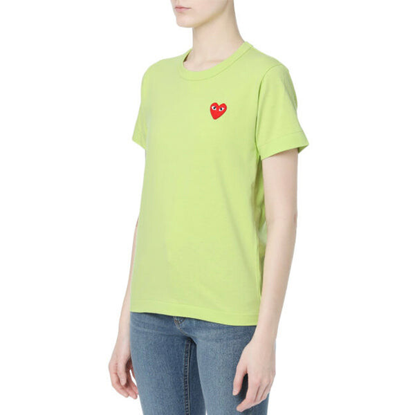 Футболка round neck short sleeve tee 'green' Comme Des Garcons Play, зеленый — фото 4