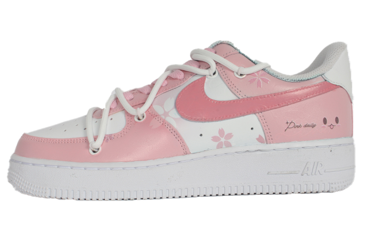 

Кроссовки Nike Air Force 1 Skateboard Shoes Women's Low-Top Pink/White, Розовый, Кроссовки Nike Air Force 1 Skateboard Shoes Women's Low-Top Pink/White