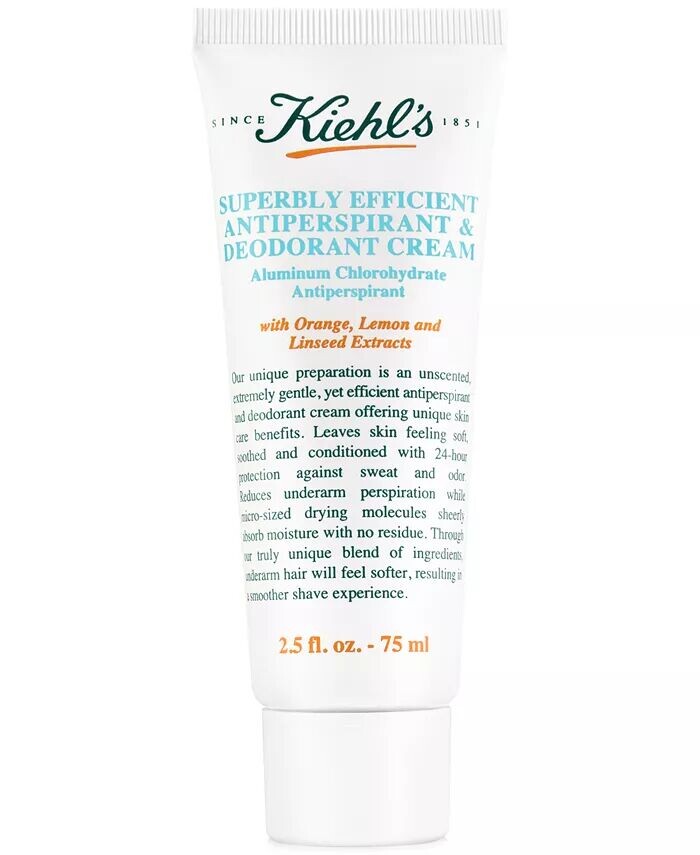 

Великолепно эффективный крем-антиперспирант и дезодорант, 2,5 унции Kiehl'S Since 1851