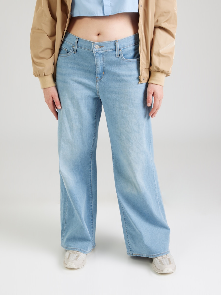 Джинсы с широкими штанинами Levi's Plus 318 Shaping Wide Leg Jeans, светло-голубой — фото 3