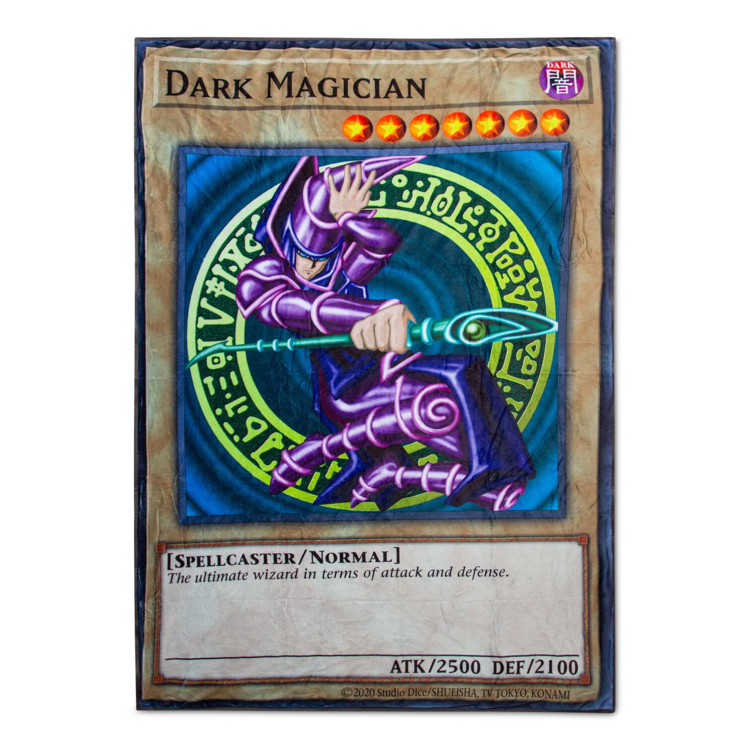 

Одеяло флисовое Dark Magician Card Yu-Gi-Oh!, фиолетовый