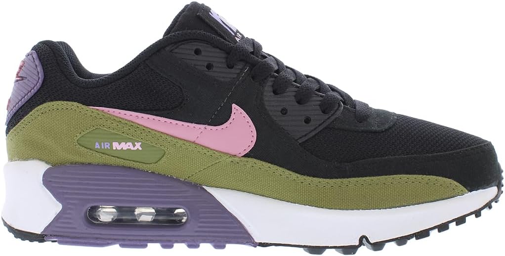 Кроссовки Nike Air Max 90 (Big Kid), черный/розовый — фото 3