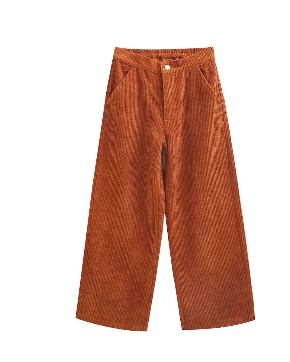 

Детские длинные вельветовые брюки Dadati, коричневый