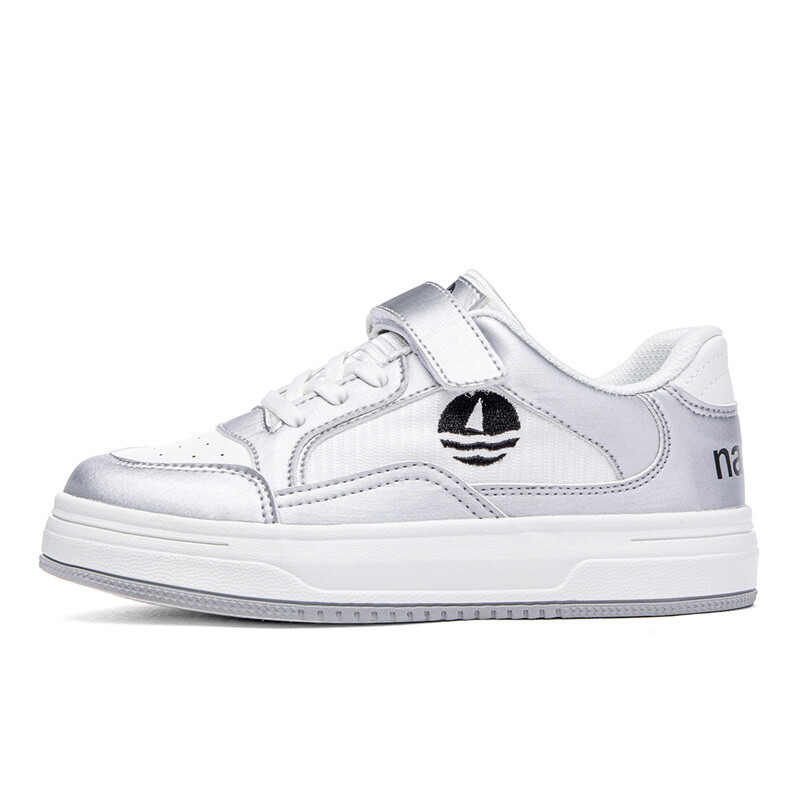 

Кроссовки NAVIGARE Kids Skateboarding Shoes Kids Low-top Silver, серебряный