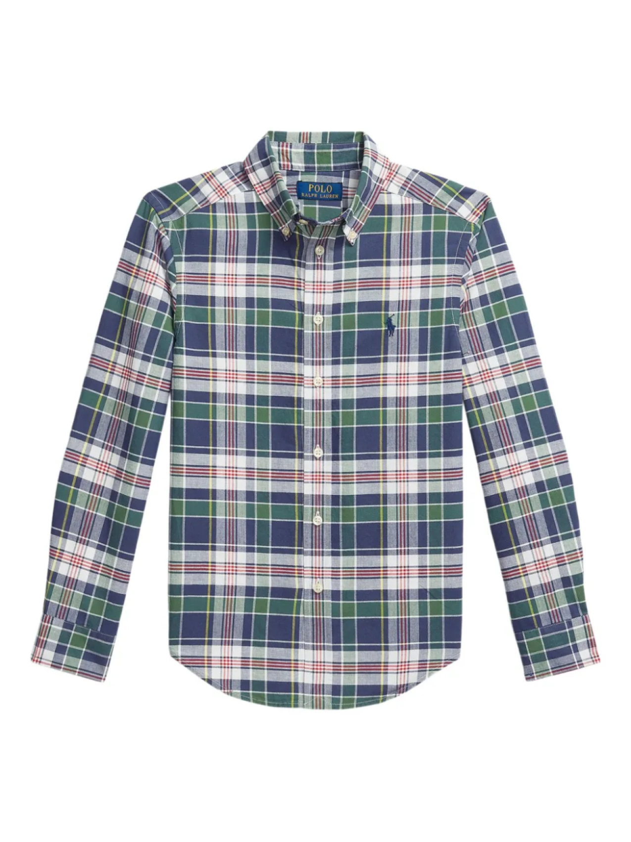 

POLO RALPH LAUREN KIDS рубашка в клетку, синий