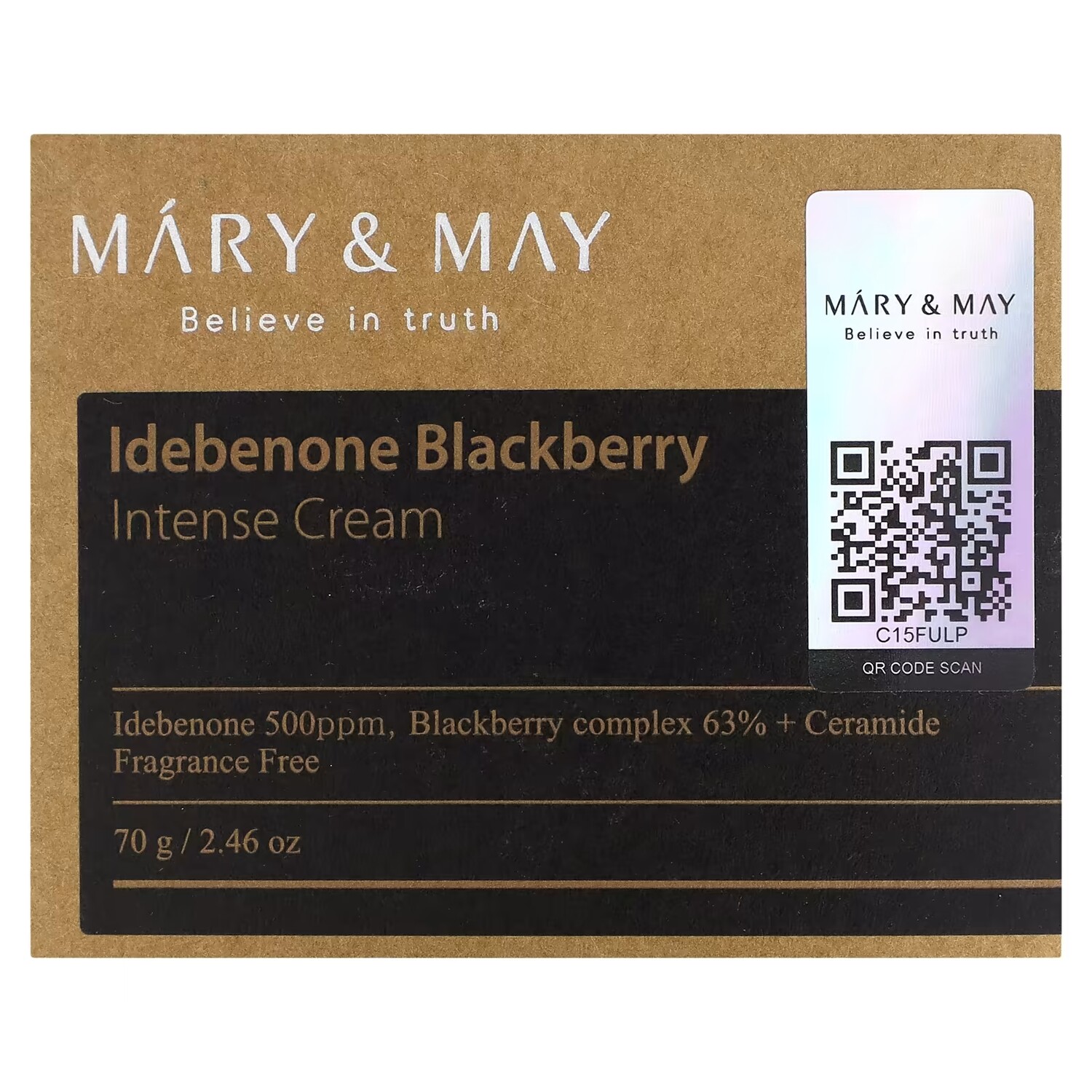 Крем для лица Mary & May — Интенсивный Idebenone Blackberry — фото 2