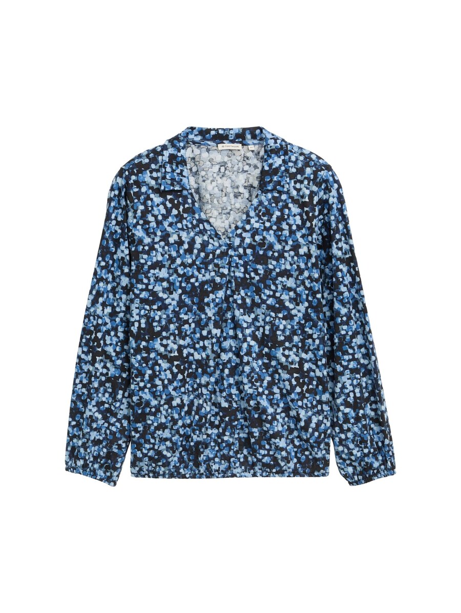 

Блузка Tom Tailor Women +, цвет Navy/Sky blue