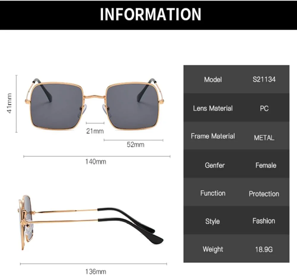 

Солнцезащитные очки LVTFCO в классической прямоугольной оправе, женские и мужские, с градиентной оправой из сплава, винтажные очки для вождения, Gold Black