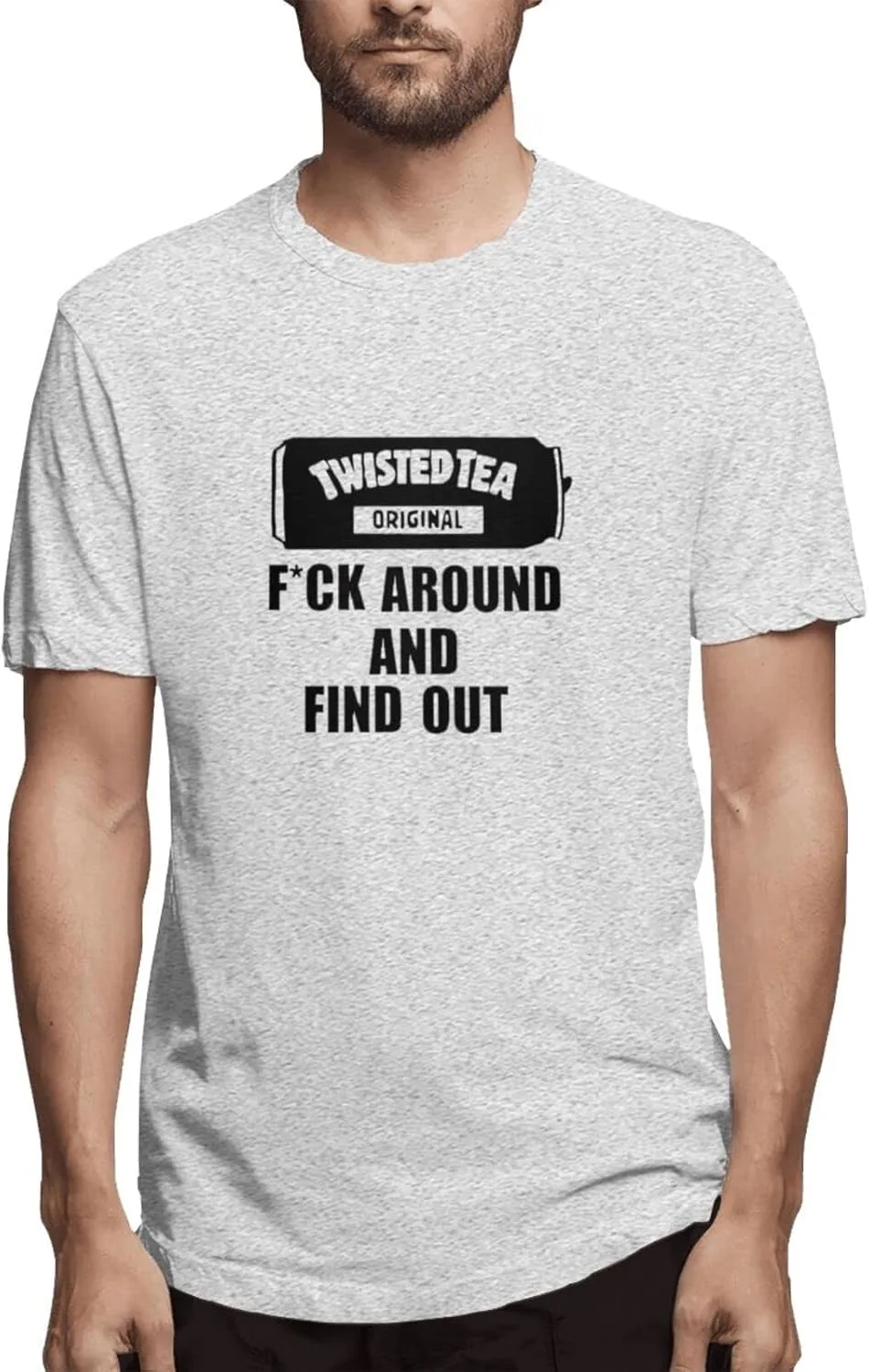 

Футболка Funny T-Shirts Casual с коротким рукавом и круглым вырезом для мужчин, белая ZHYSQY