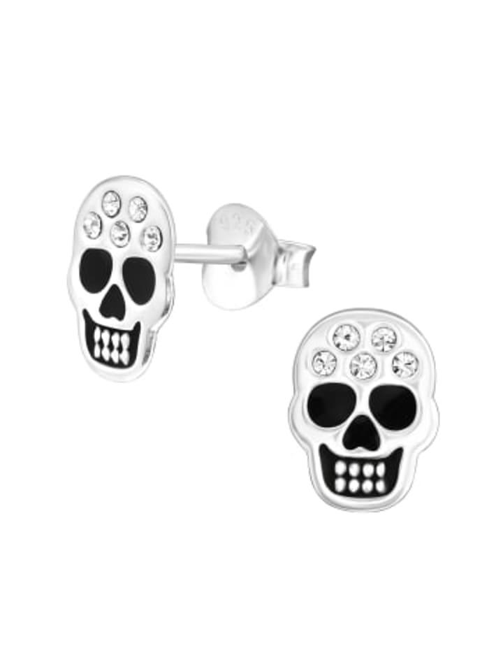 

Alexander York Серьги-гвоздики в виде черепов, из серебра 925 пробы, комплект из 2 штук
