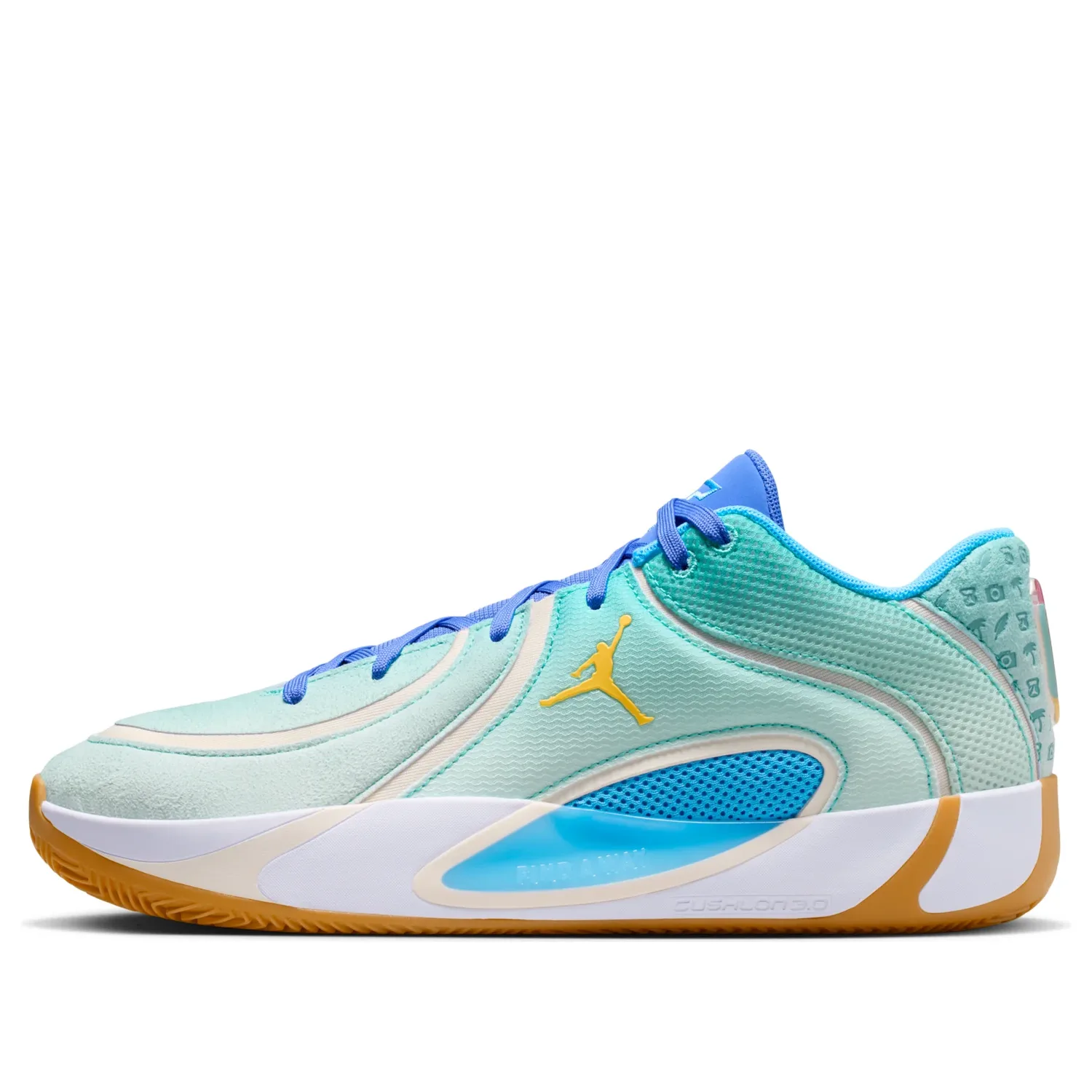 Кроссовки Air Jordan Tatum 4 SE PF 'Dusty Cactus Sapphire', зеленый