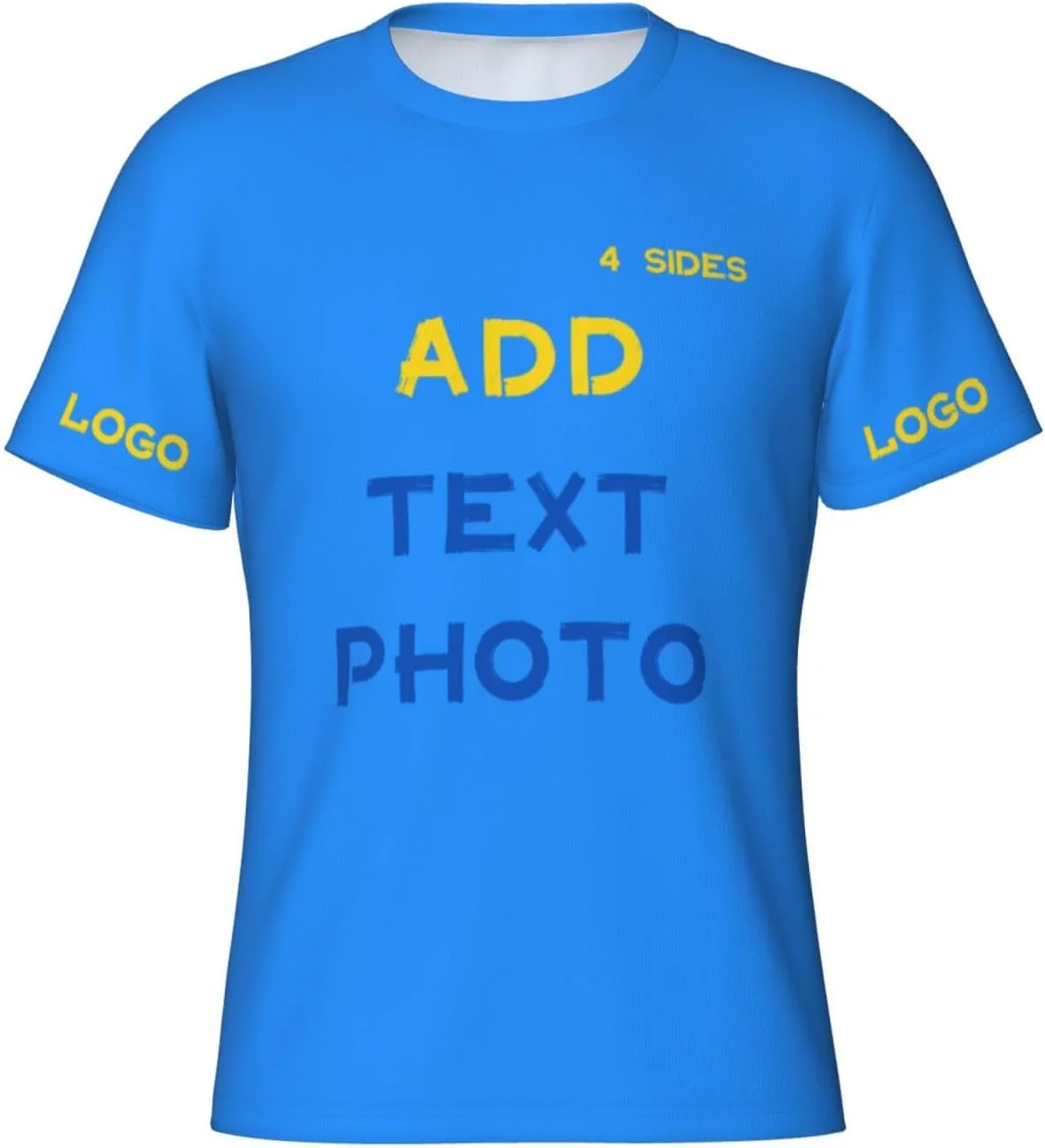 

Футболка Custom с принтом на 4 сторонах