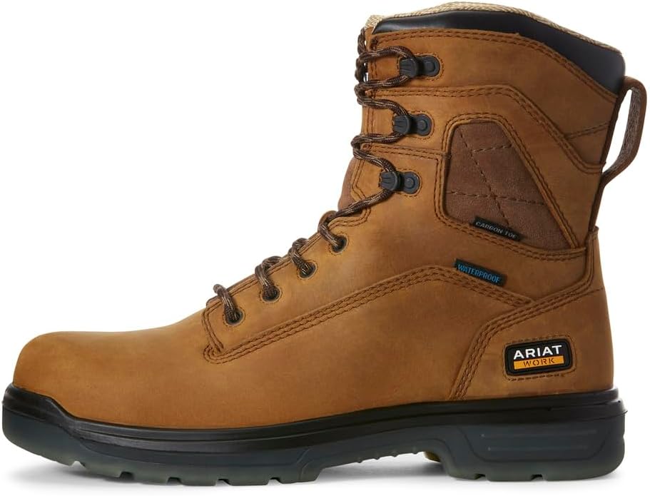Мужские ботинки ARIAT Turbo 8 с водонепроницаемым сандалом с углеродным носком, собранные в США, Aged Bark — фото 2