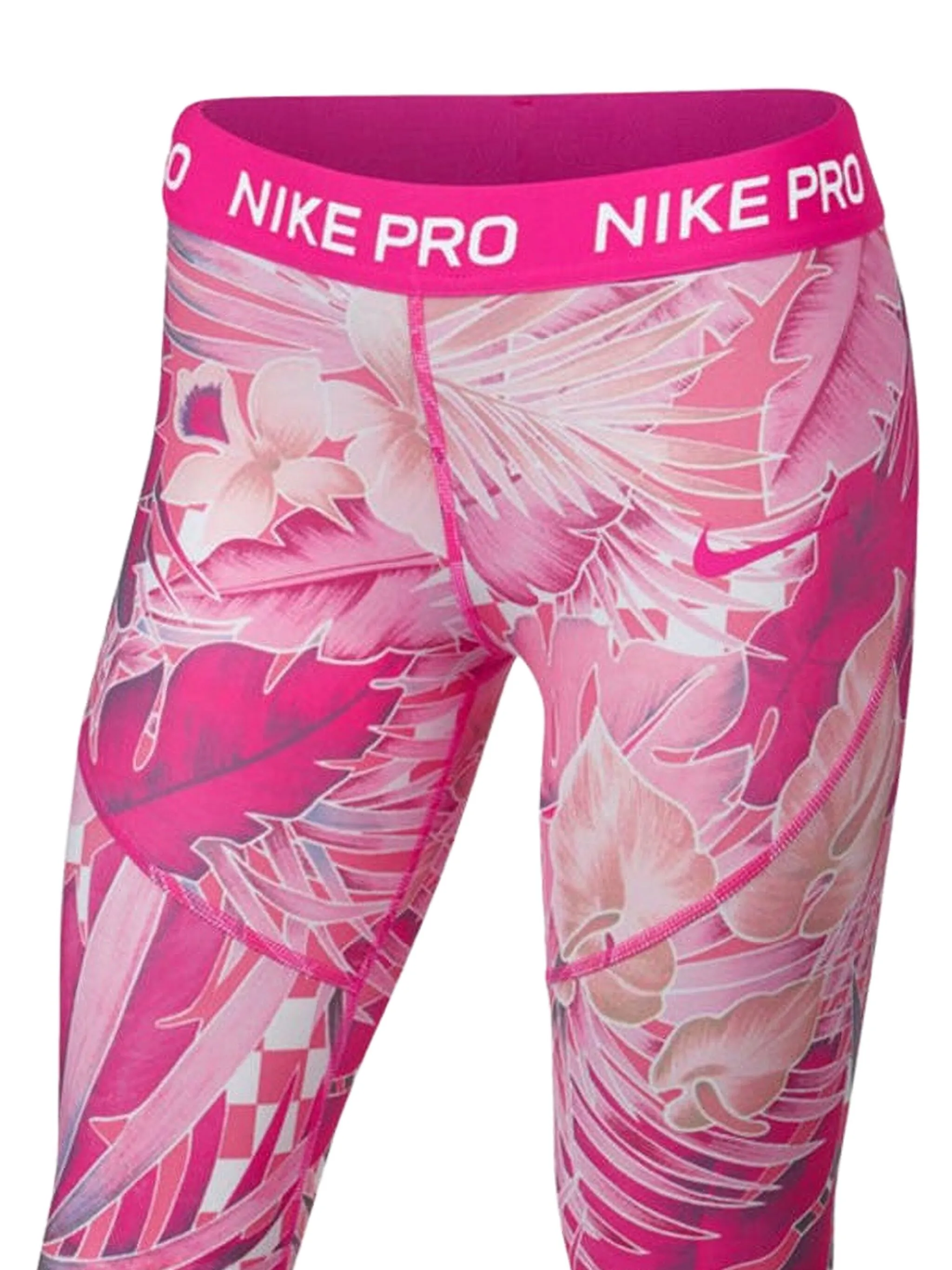 

Легинсы с цветочным принтом Nike, розовый