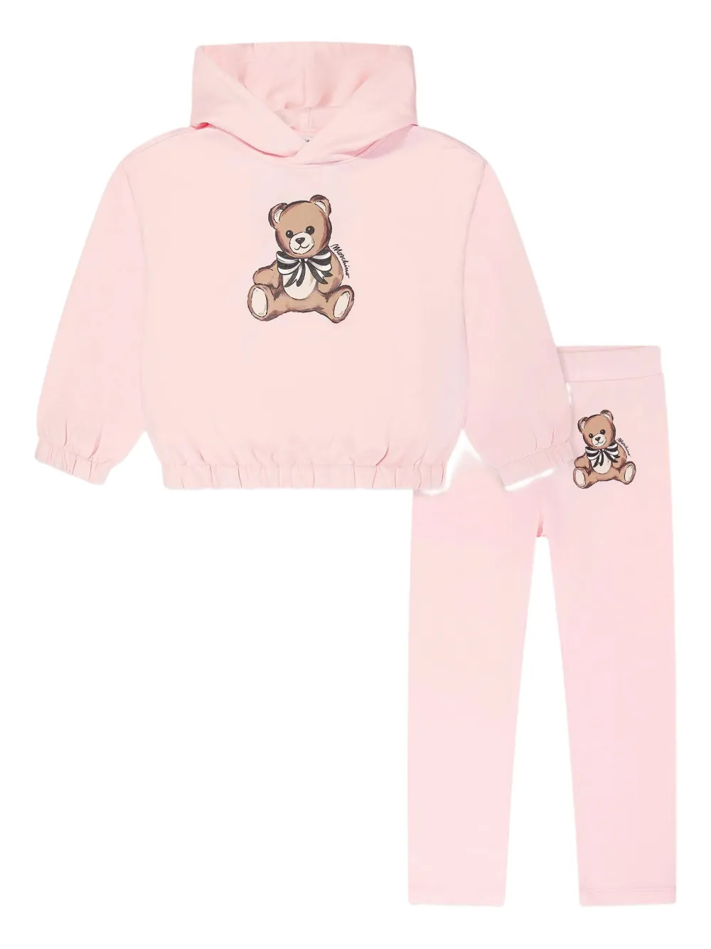 

Спортивный костюм с принтом Тедди Moschino Kids, розовый