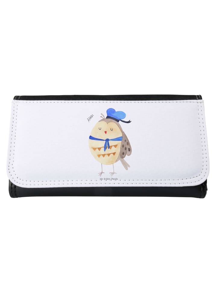 

Портмоне Mr & Mrs Panda Damen Eule Matrose ohne Spruch, белый